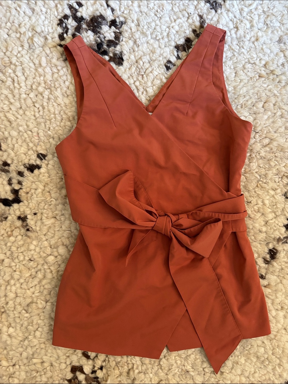 Club Monaco Sleeveless Wrap Top